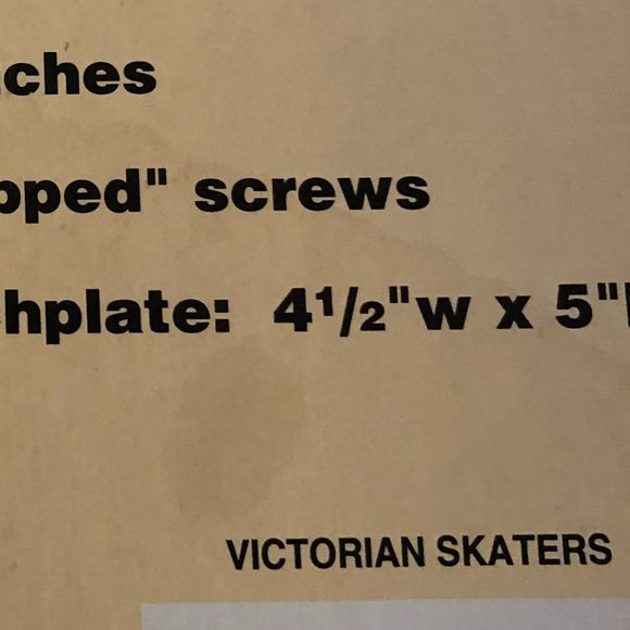 Holiday Switchplate 1996 BNIB Victorian Skaters Christmas Winter Vtg Xmas Decor - Picture 7 of 7